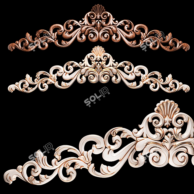 CNC Wood Carving Design File 3D model image 1