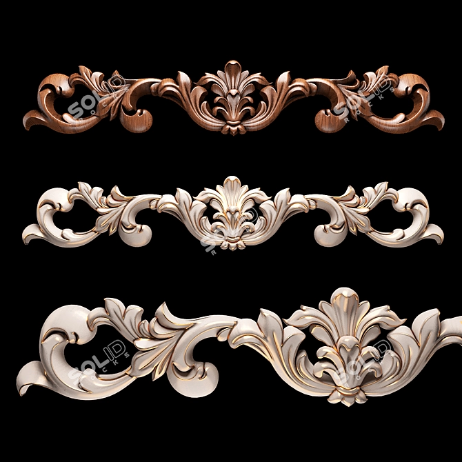 CNC Wood Carving Model Files 3D model image 1