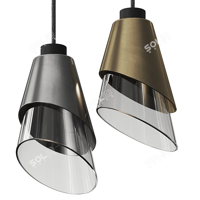 Modern Angie Pendant Lamp Preview 3D model image 1