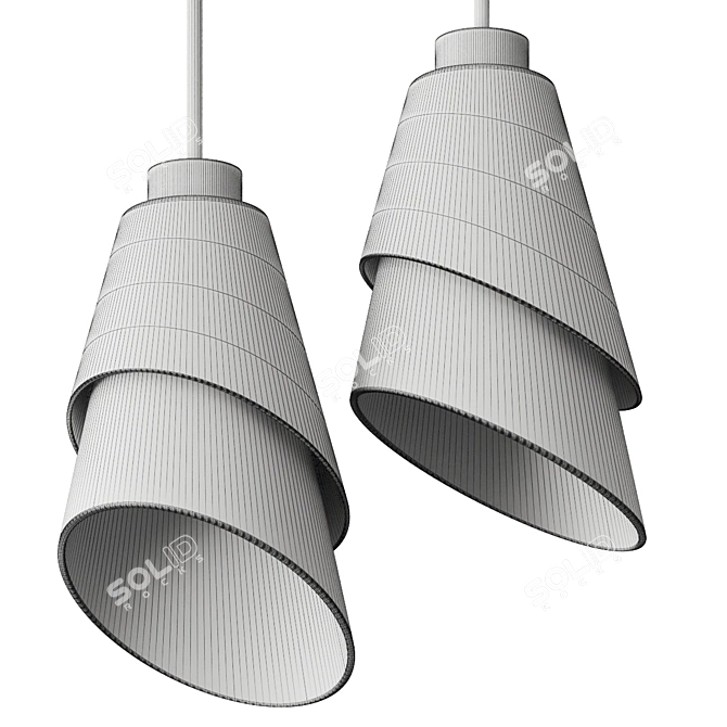 Modern Angie Pendant Lamp Preview 3D model image 2