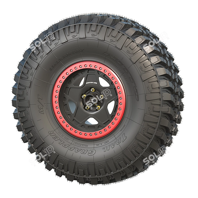 Off-Road Beast Nitto Tires 3D model image 1