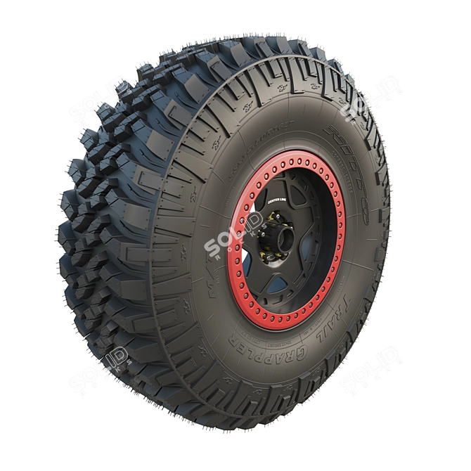 Off-Road Beast Nitto Tires 3D model image 2