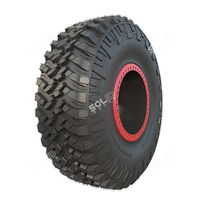 Off-Road Beast Nitto Tires 3D model image 3