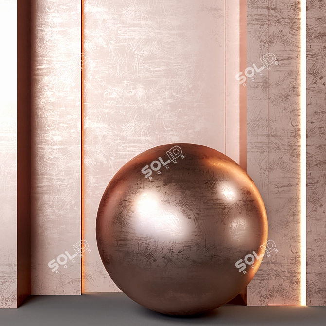 Metallic Copper Texture Set - 4k 3D model image 2