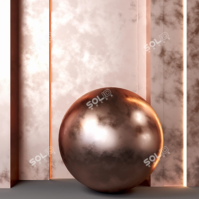 Metallic Copper Texture Set - 4k 3D model image 3