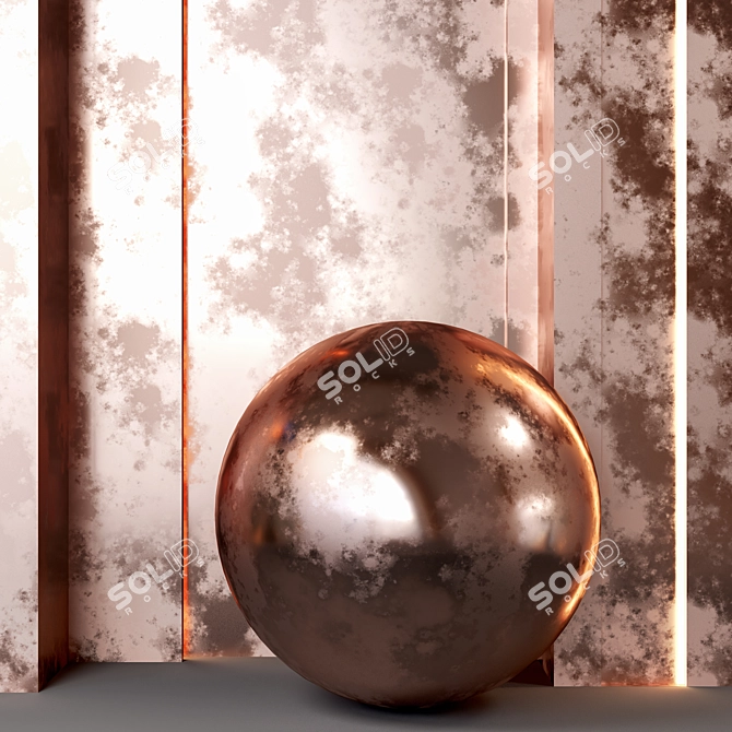 Metallic Copper Texture Set - 4k 3D model image 5