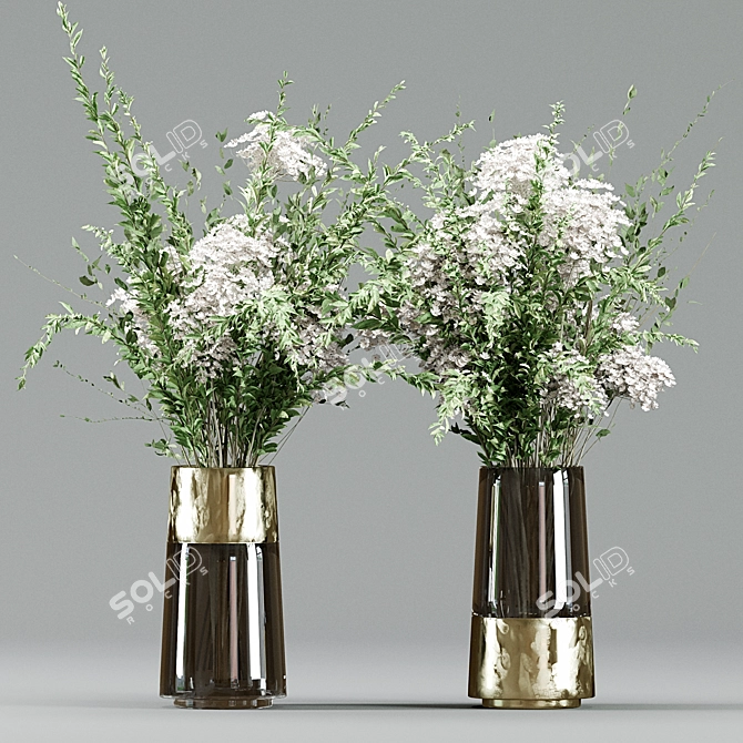 Blossom Ensemble 12 - Floral Decor 3D model image 1