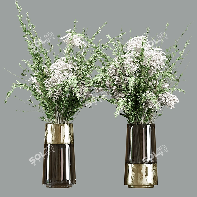 Blossom Ensemble 12 - Floral Decor 3D model image 5