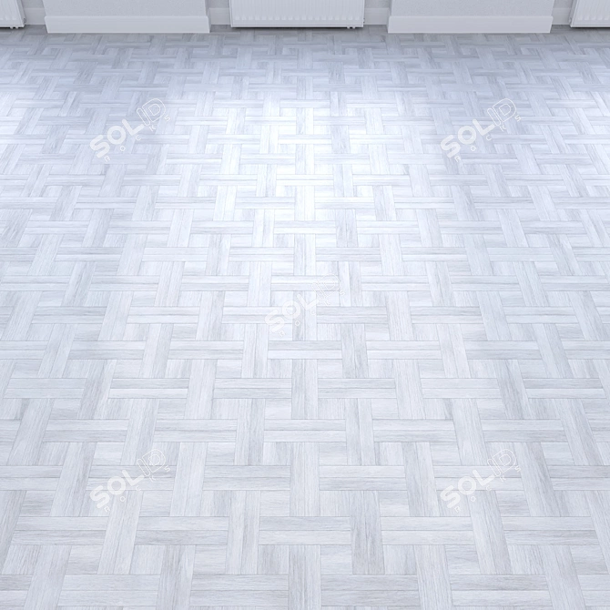 Wooden Floor 3D Model 3D model image 4