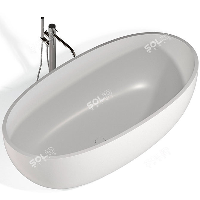 Antonio Lupi REFLEX Freestanding Bathtub 3D model image 3