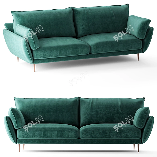 Emerald Happy Sofa Bed 3D model image 1