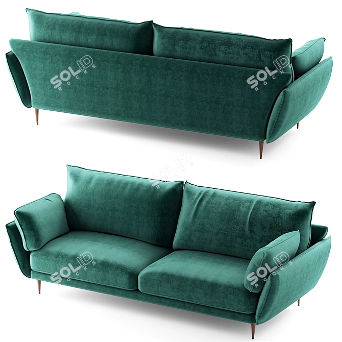 Emerald Happy Sofa Bed 3D model image 2