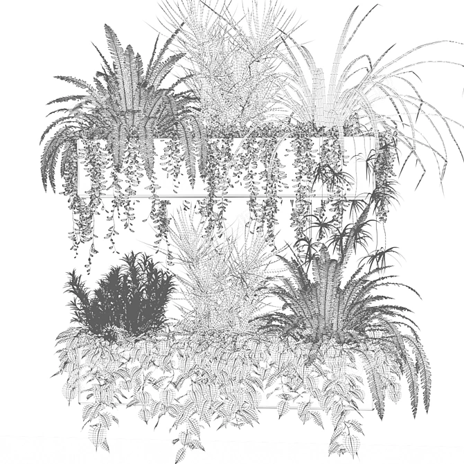 Indoor Plant Box Collection 3D model image 3