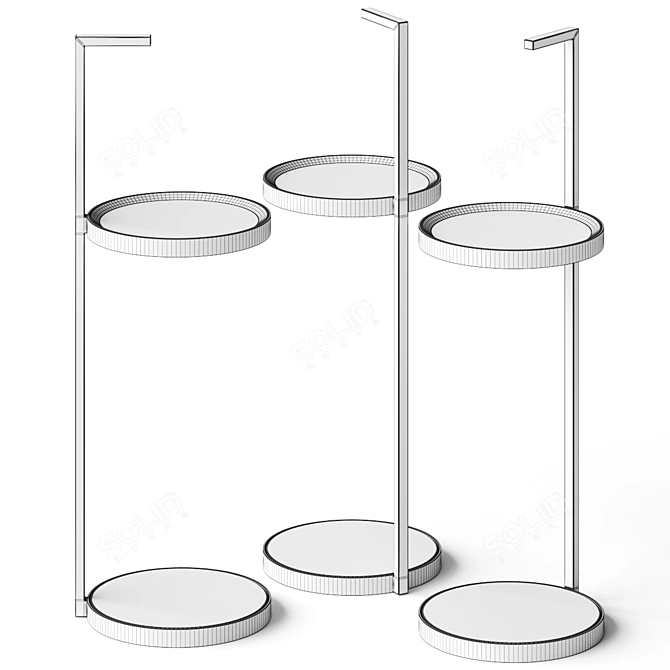 Elegant Side Table for Drinks 3D model image 2