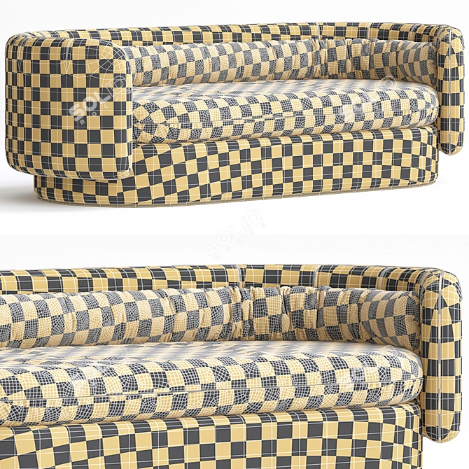 Modern 3-Seater Sofa Set 3D model image 3