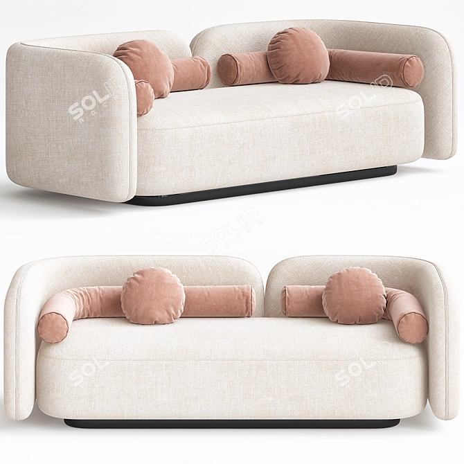 Modern 3ds Max Sofa Model 3D model image 1