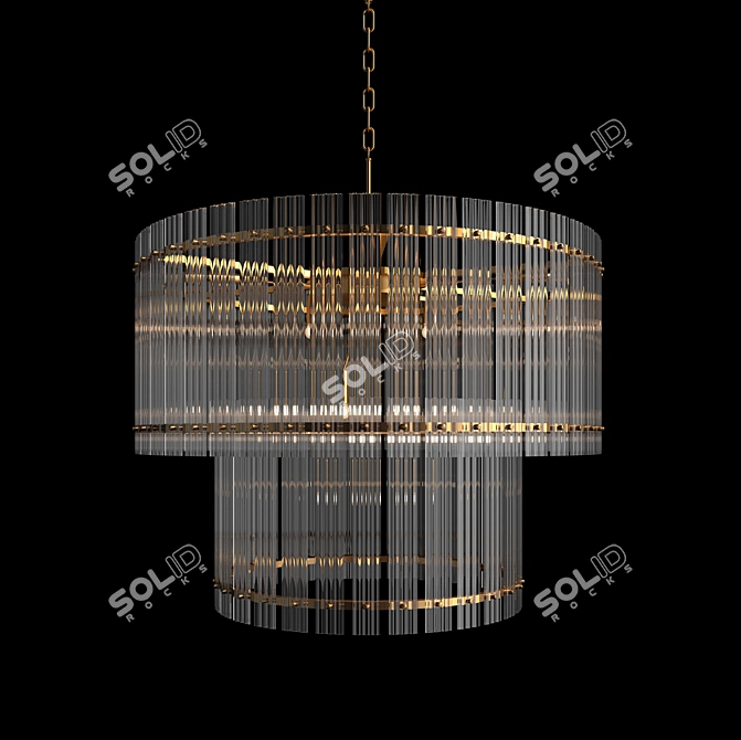 Milosh Tendence Ceiling Light Fixture 3D model image 1