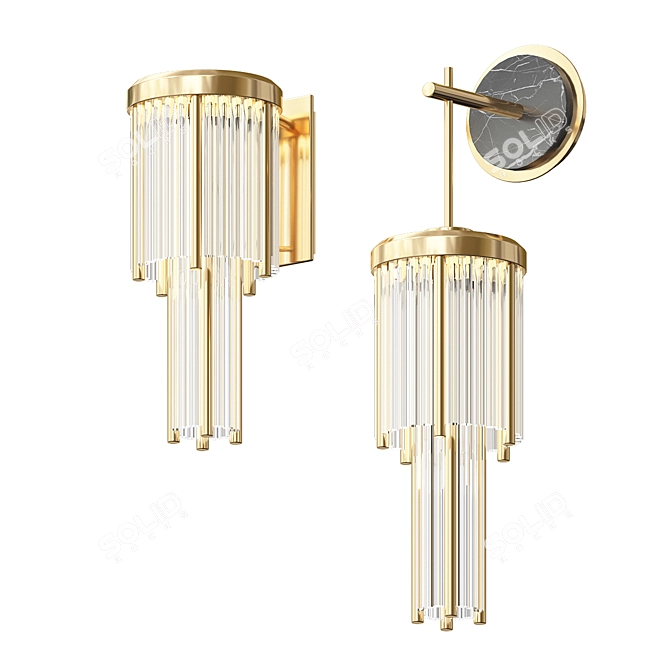 Elegant Pharo Wall Lights 3D model image 1