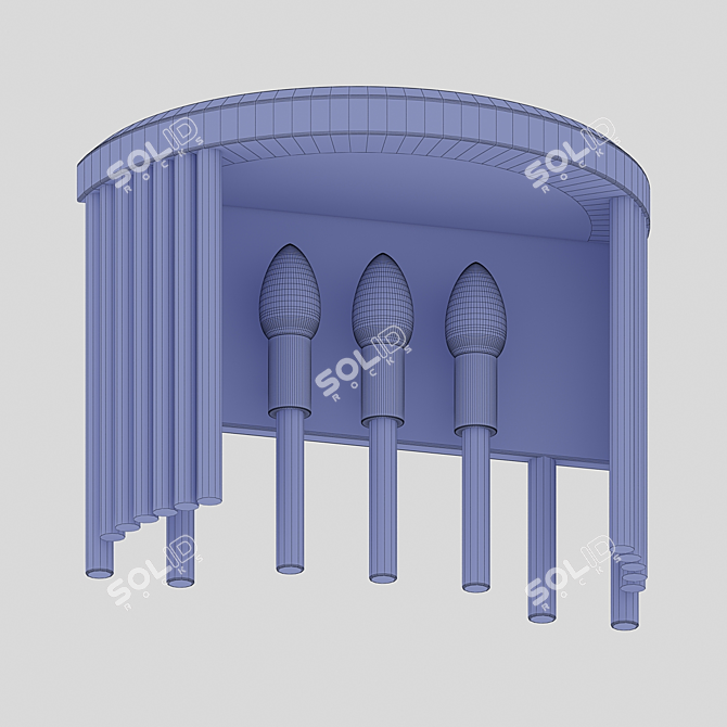 Elegant Pharo Wall Lights 3D model image 4