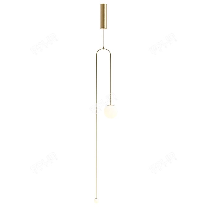 Contemporary Mobile Chandelier 7 3D model image 1