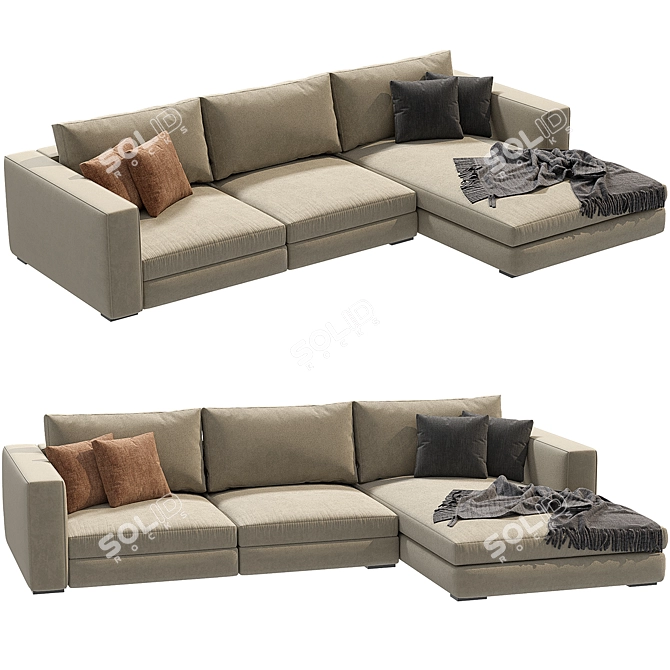 Modern Comfort Cenova Sofa 3D model image 2