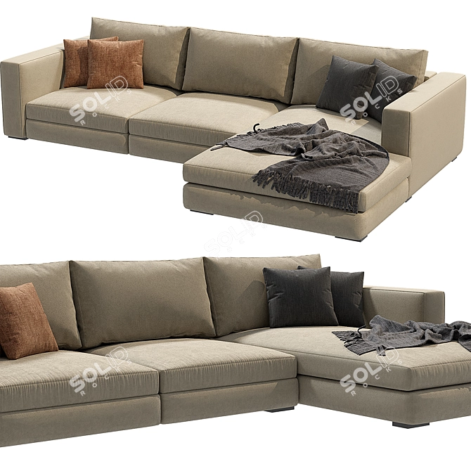 Modern Comfort Cenova Sofa 3D model image 3