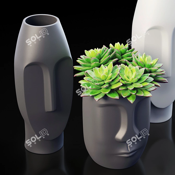 Elegant Decor Vase Model 3D model image 3