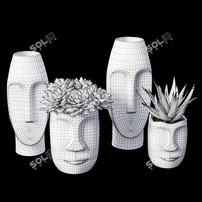 Elegant Decor Vase Model 3D model image 9