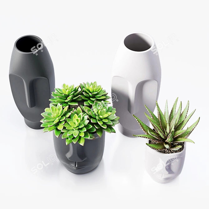 Elegant Decor Vase Model 3D model image 13