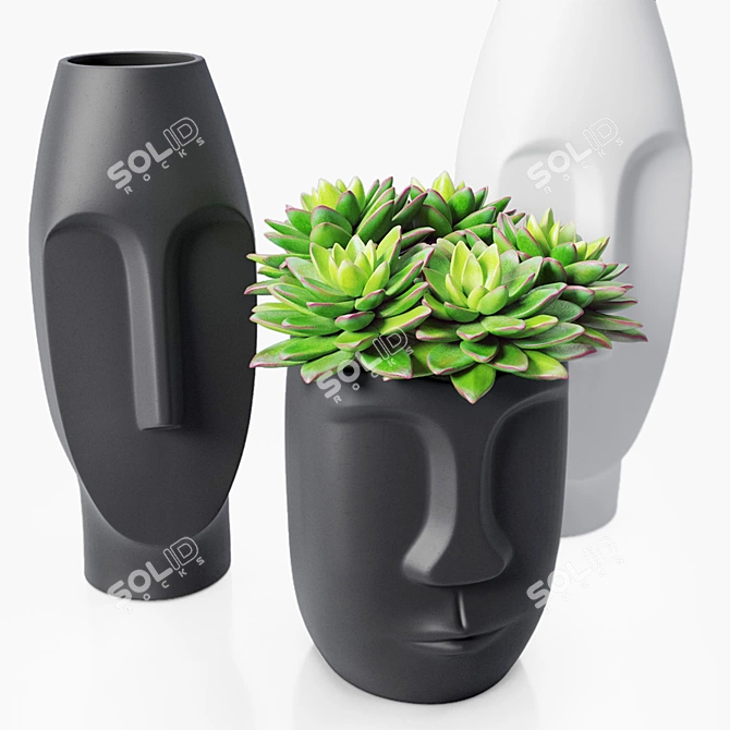 Elegant Decor Vase Model 3D model image 14