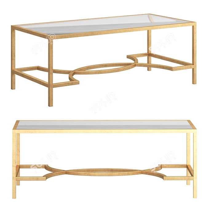 Safavieh Inga Coffee Table 3D model image 1