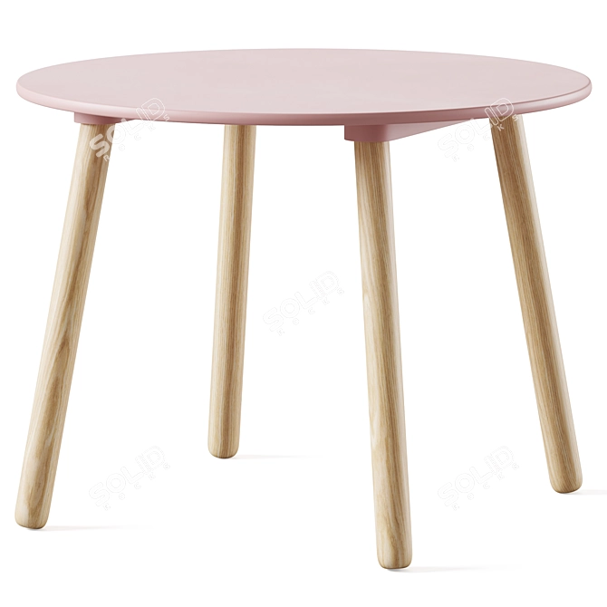 Kids Table and Chairs Set by Jabadabado 3D model image 2