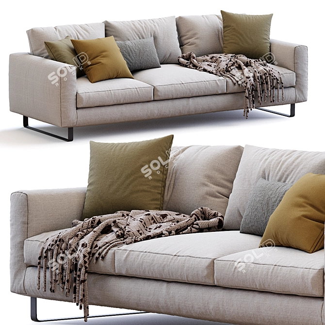 Modern Elegance Sofa Design 3D model image 1