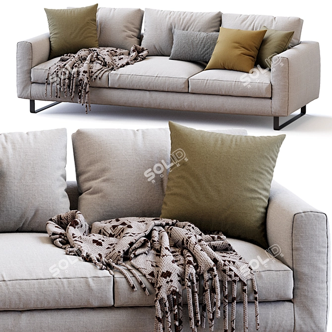 Modern Elegance Sofa Design 3D model image 2