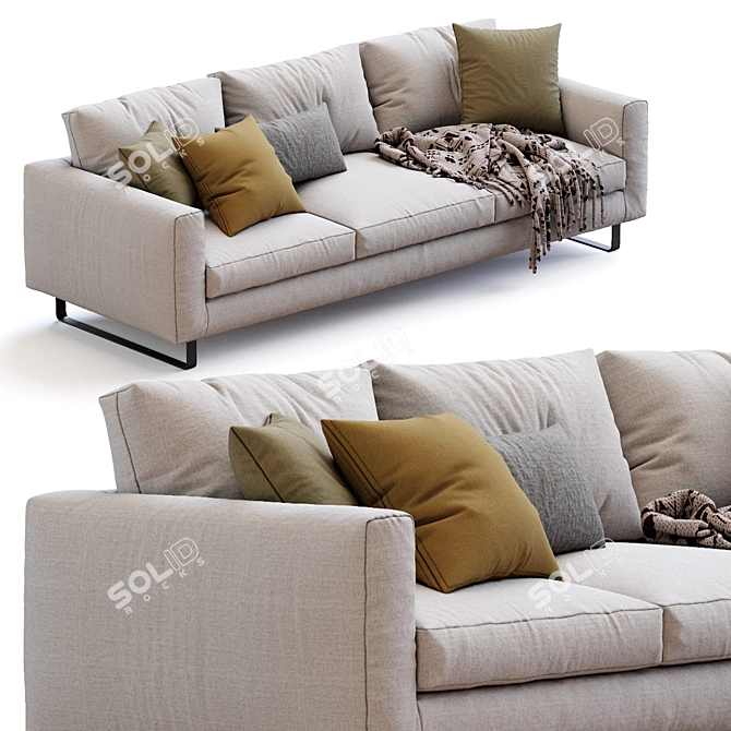 Modern Elegance Sofa Design 3D model image 5