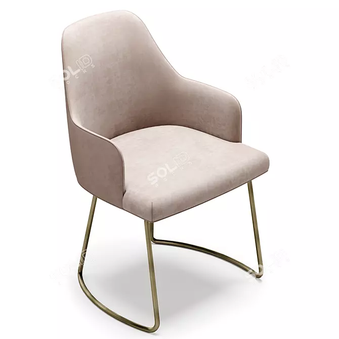 Modern Anna Chair - Designer Elegance 3D model image 4
