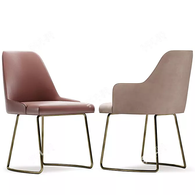 Modern Anna Chair - Designer Elegance 3D model image 6