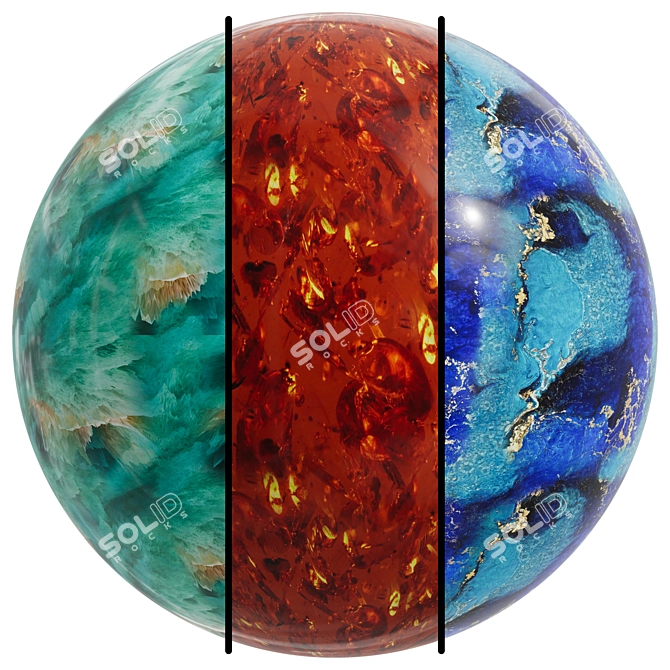 Epoxy Resin Texture Collection | 3D Model | Max, FBX, OBJ 3D model image 1