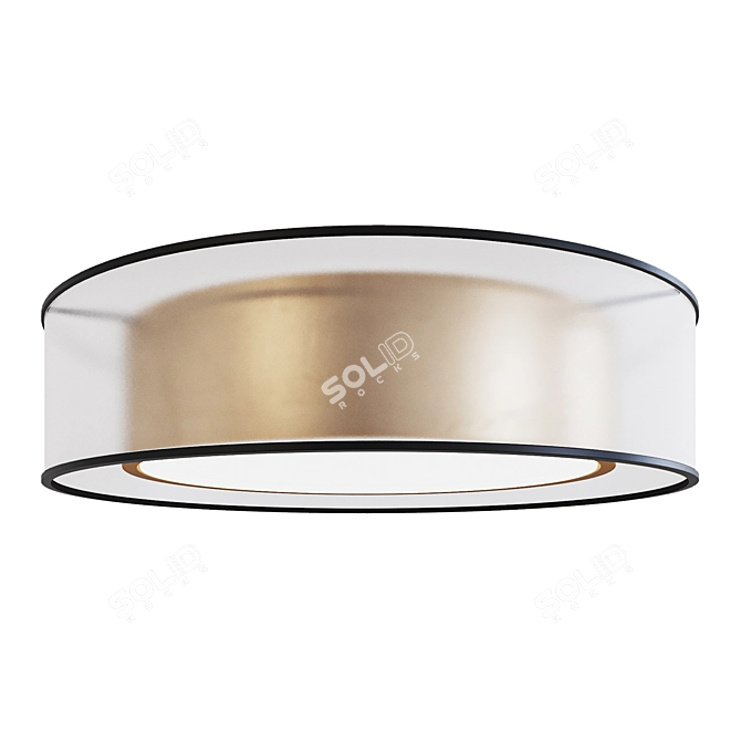  100x400mm Ceiling LED Light 3D model image 1