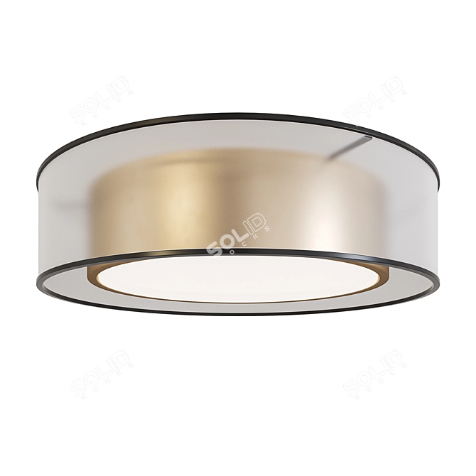  100x400mm Ceiling LED Light 3D model image 3