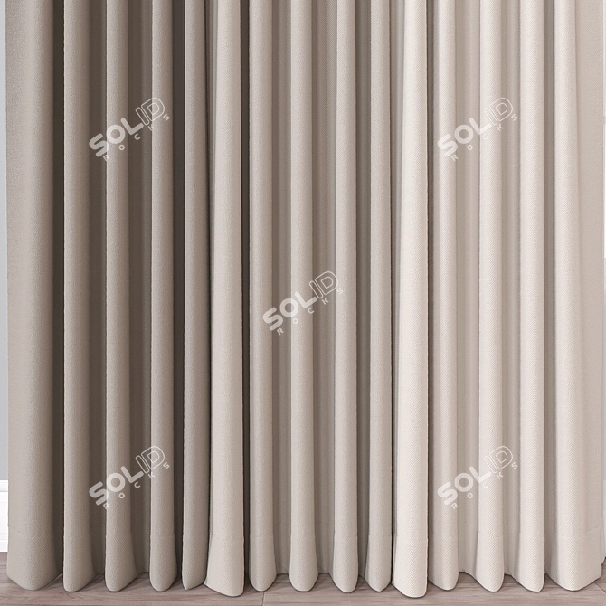 Render-Ready Curtain Model Export Pack 3D model image 2