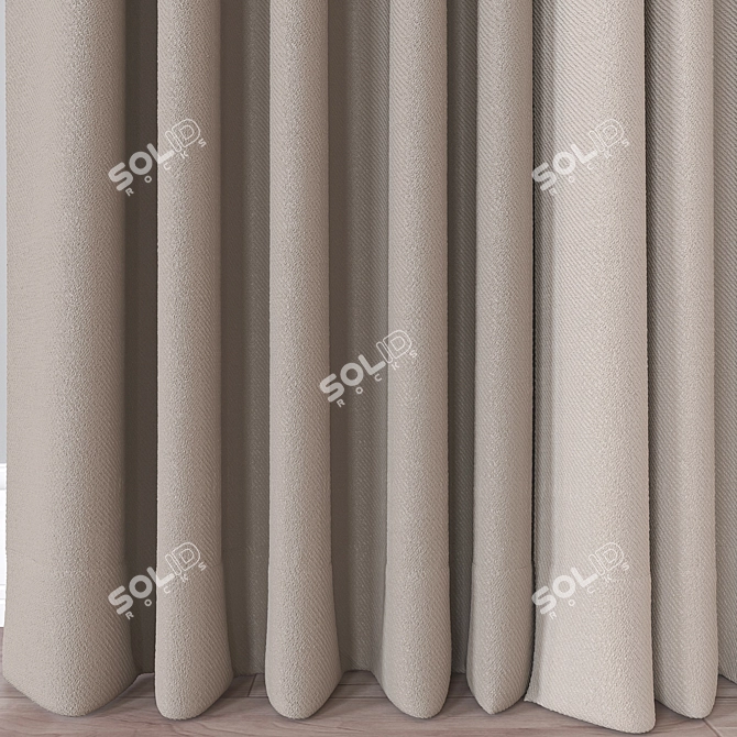 Render-Ready Curtain Model Export Pack 3D model image 3