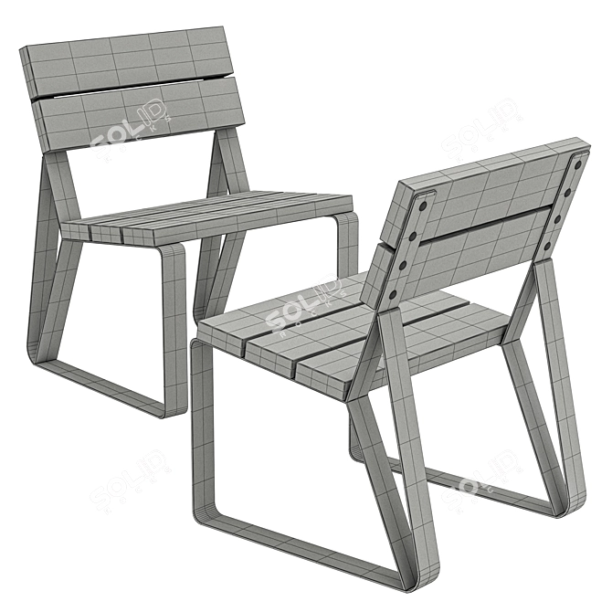 Park 580 Outdoor Park Chair 3D model image 3