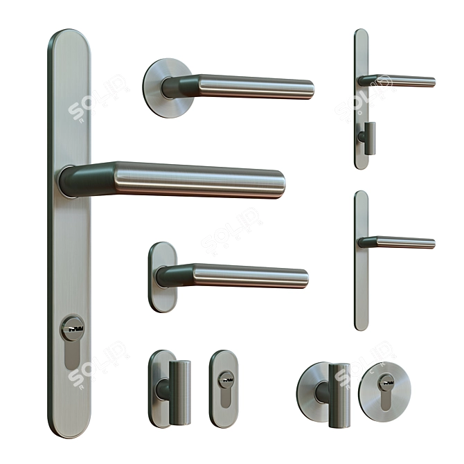 Karcher Design Style Door Handles 3D model image 1