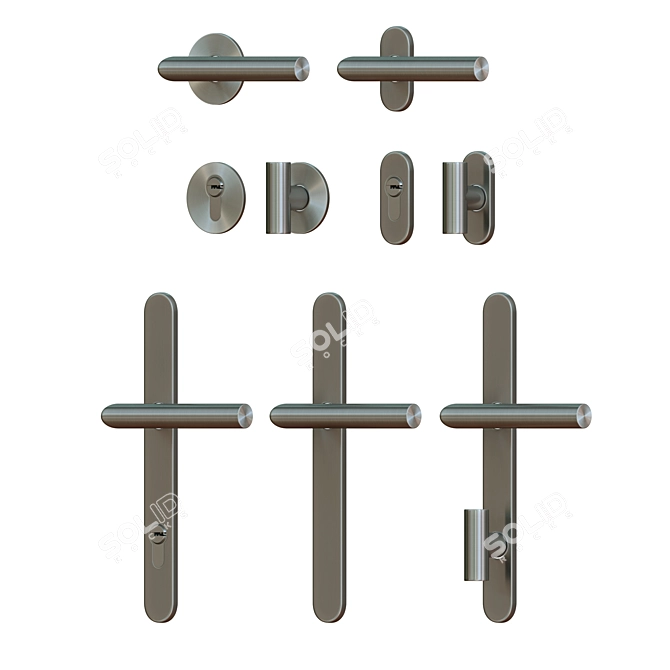 Karcher Design Style Door Handles 3D model image 3