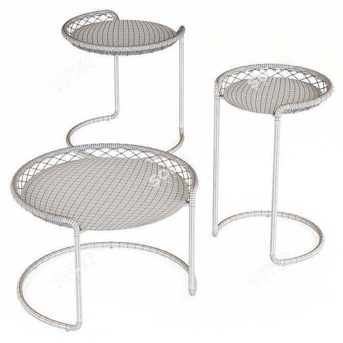 Modern Turbosmooth Coffee Table Object 3D model image 3