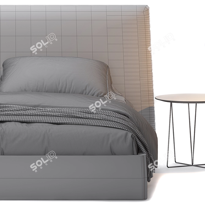 Luxury Bed by Desiree 3D model image 4