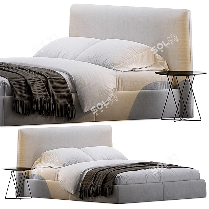 Luxury Bed by Desiree 3D model image 8