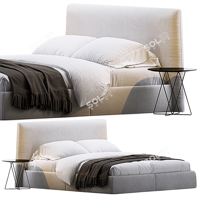 Luxury Bed by Desiree 3D model image 9