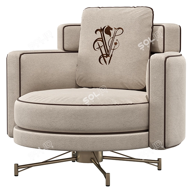 Khamma Armchair | Luxe Design 3D model image 1